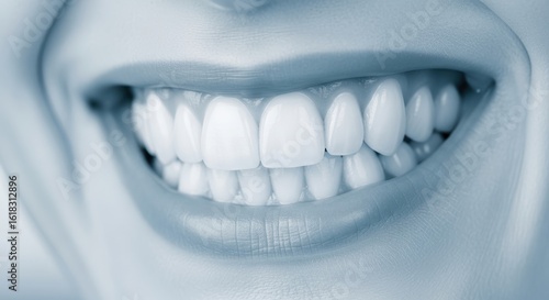 Wallpaper Mural Healthy White Smile – Close-Up of Clean Cavity-Free Teeth for Dental Header
 Torontodigital.ca