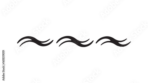 Fluid wave pattern, flowing lines, water ripple effect