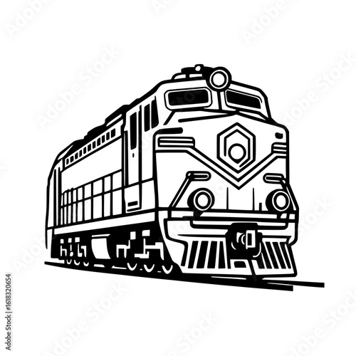 train locomotive vector illustration