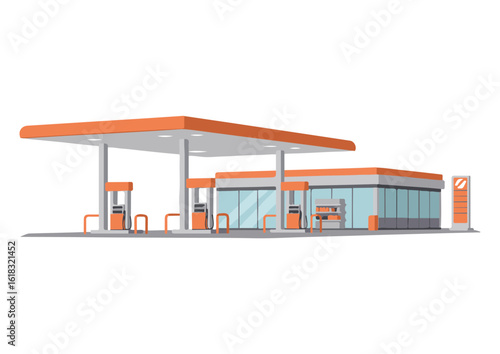 Roadside Service Station for Vehicles and Travelers