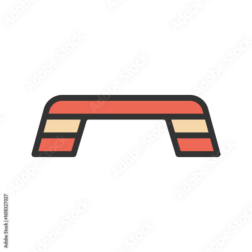 Step Platform icon vector image. Suitable for mobile apps, web apps and print media.