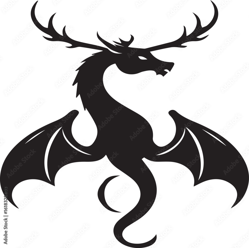 Fototapeta premium dragon logo 