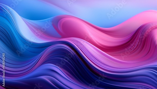 colorful fluid gradient blending in shades of blue purple and pink