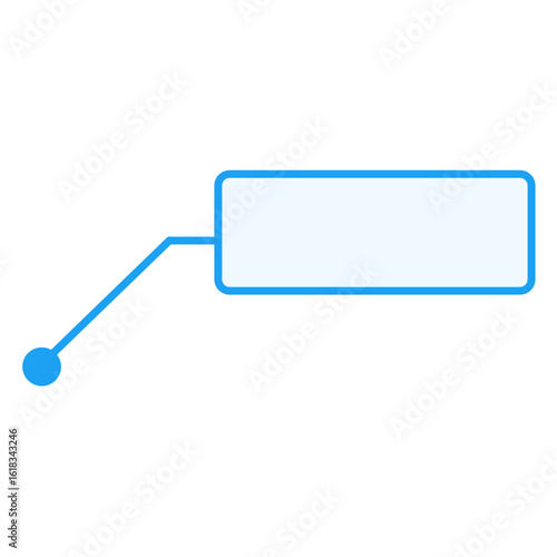 Simple Blue and White Callout Graphic