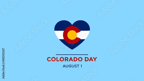 Vector art of a heart shaped colorado flag for colorado day Free Download Vector art of a heart shaped colorado flag for colorado day - GFXLoad