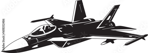 fighter jet vector illustration in ai eps jpeg png formats for military aviation projects and stock image collections