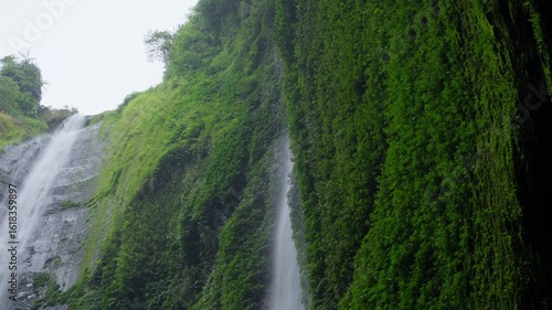 beautiful landscape of waterfal in indonesia called madakaripura