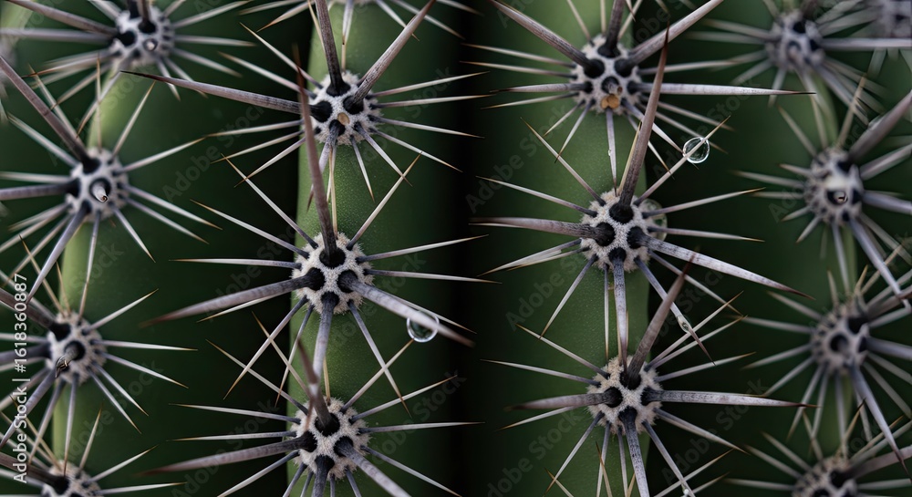 Obraz premium Close-up prickly pear cactus texture