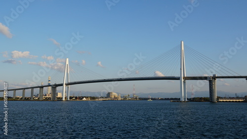 Wallpaper Mural Toyama Port under Blue Skies: Bridges and Sails over the Japan Sea Torontodigital.ca