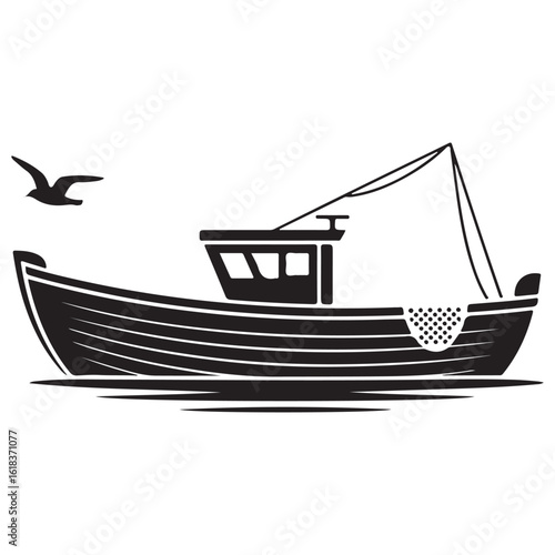 Wooden nautical vessels, from toy models to old pirate ships, sail across the vast ocean
