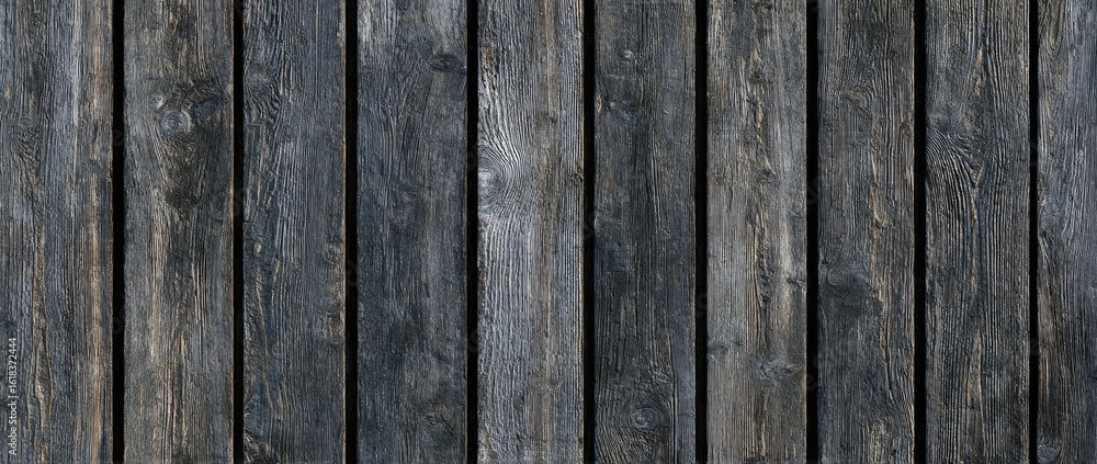 Naklejka premium Dark weathered wood planks (2)