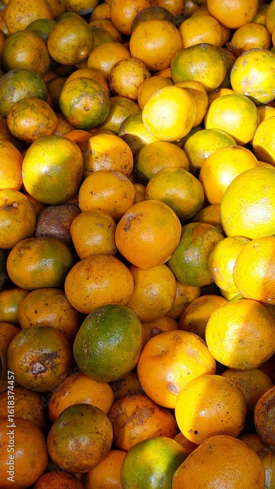 Bright oranges displayed in open sunlight at a traditional market stall, symbolizing freshness and natural produce.
Bright oranges displayed in open sunlight at a traditional market stall, symbolizing freshness and natural produce.