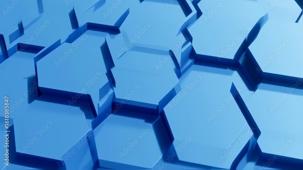 Abstract blue geometric pattern (1)