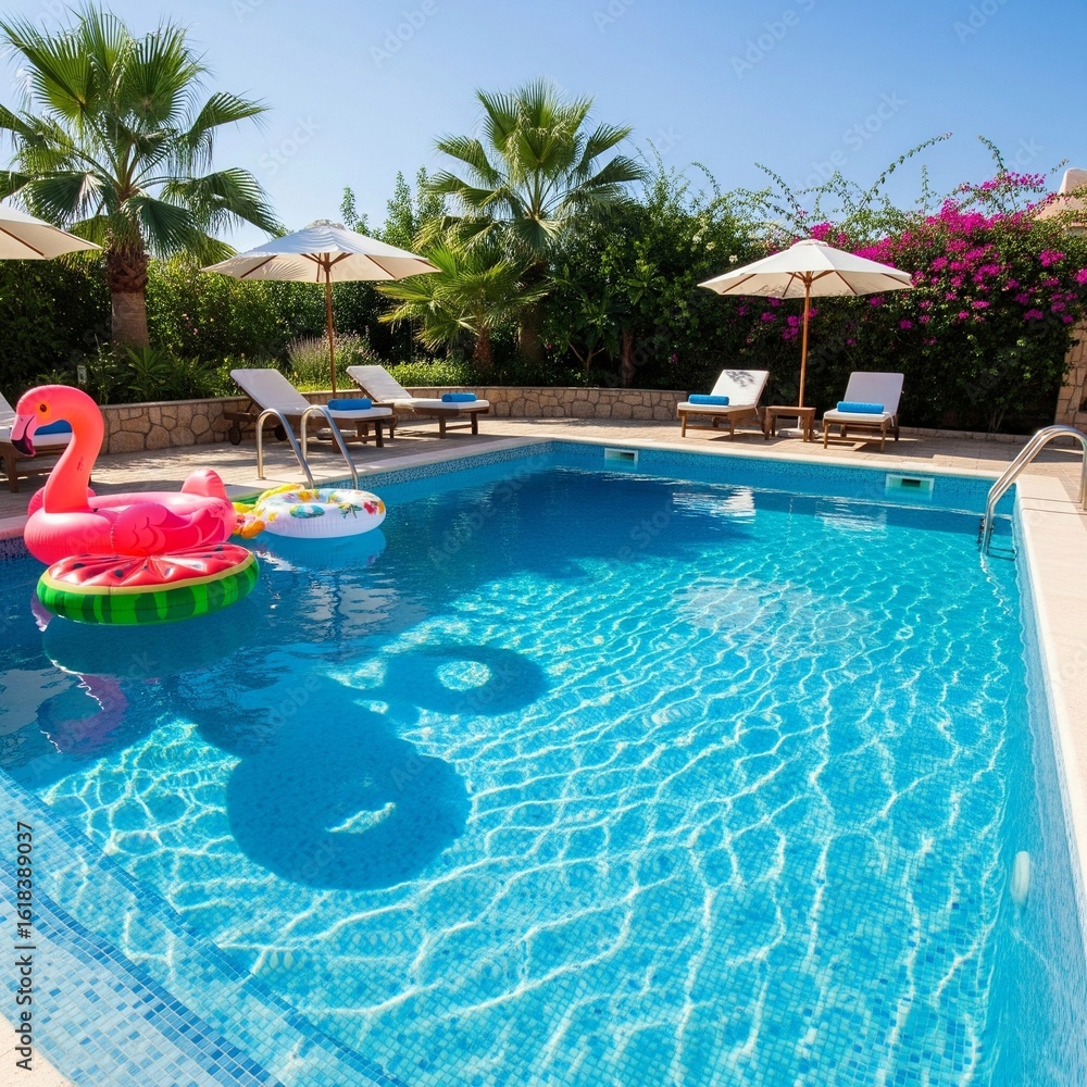 Obraz premium swimming pool in hotel