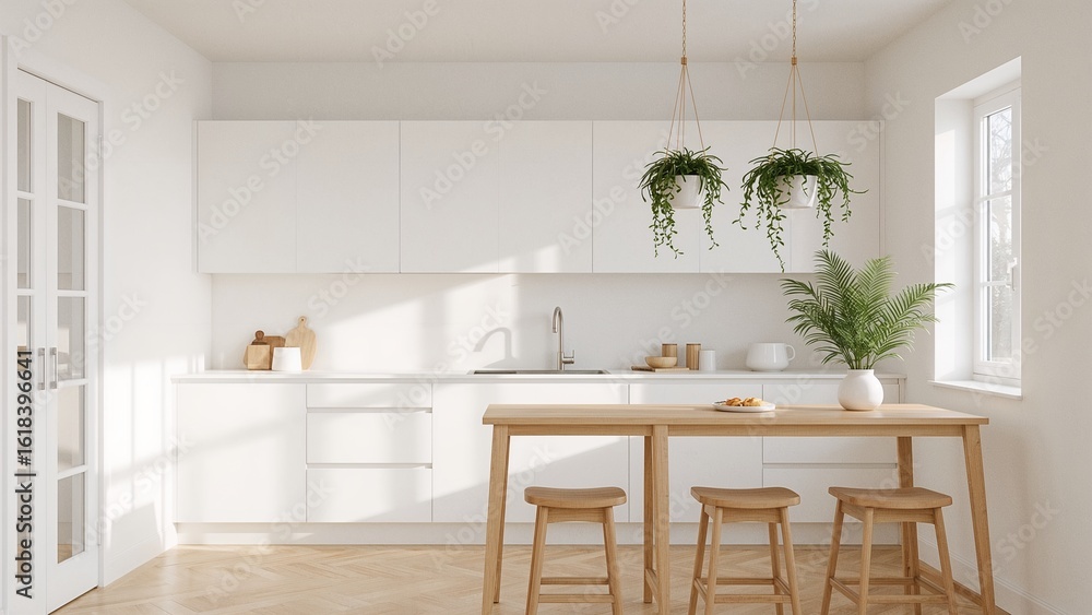 Fototapeta premium modern kitchen interior