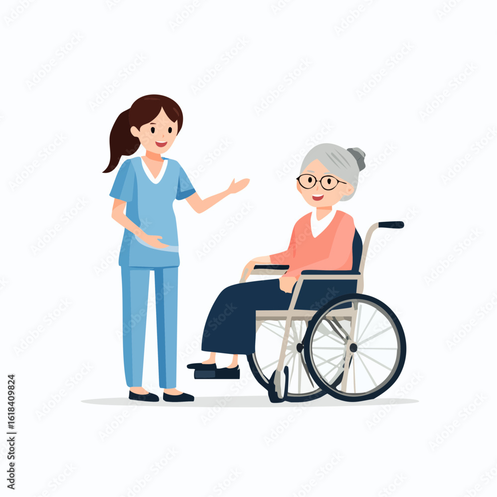 nurse and patient nurse and patient