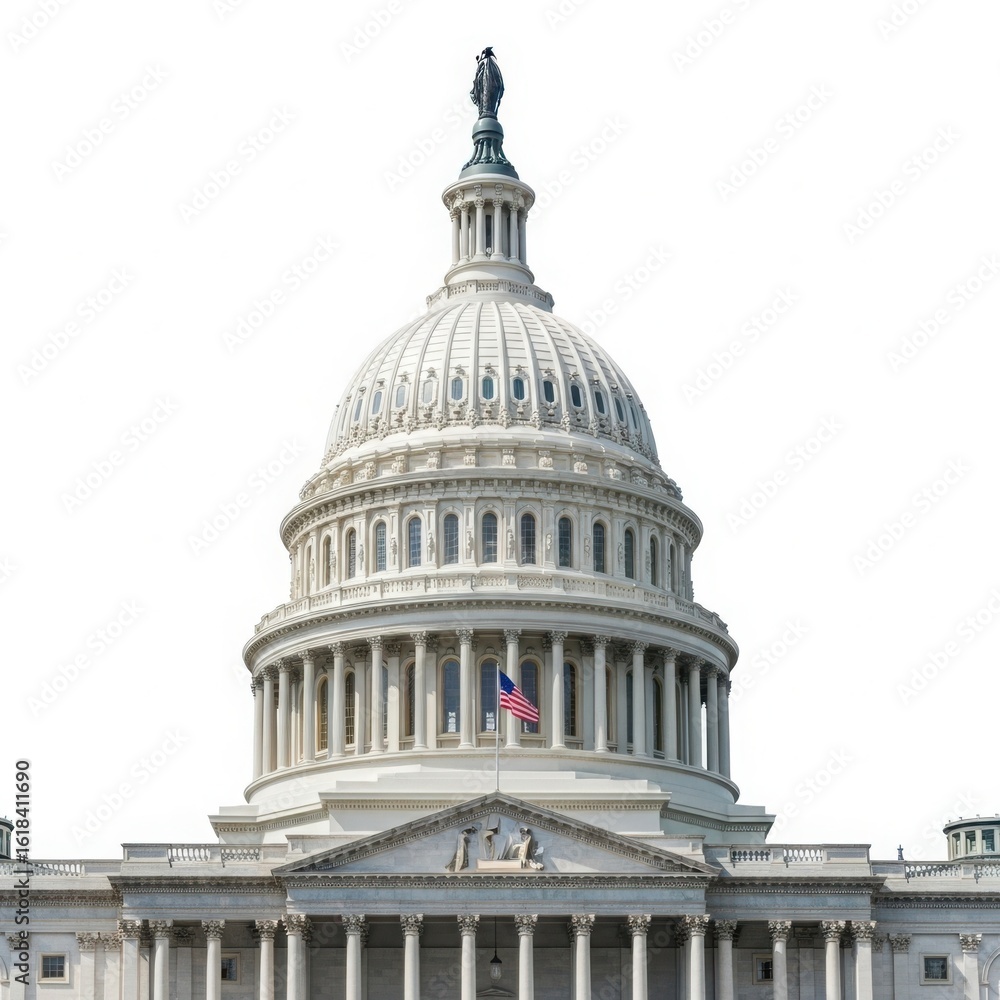 Fototapeta premium Iconic dome of the united states capitol building