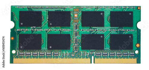 Photography Broadside view of ram that can be added to a computer