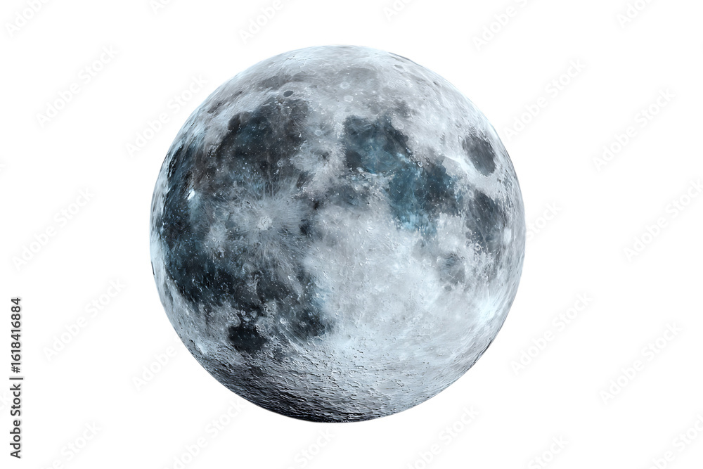 Obraz premium Close up view of the moon's surface.