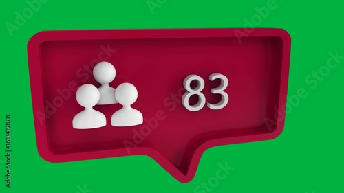 Social Media Followers and Subscribers Counter Animation for YouTube and TikTok Growth Promotion