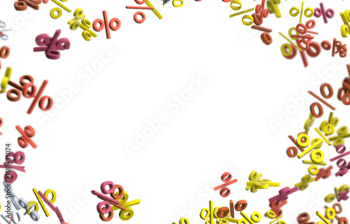 3d Sales icons floating in ...
