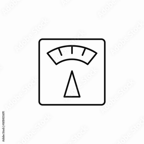 weight scale measure icon sign vector
