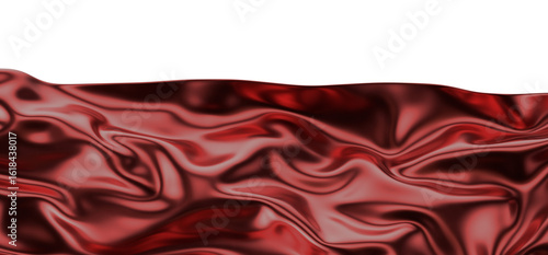 abstract red fabric in motion