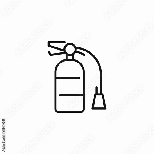 fire extinguisher safety icon sign vector