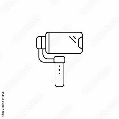phone gimbal stabilizer icon sign vector