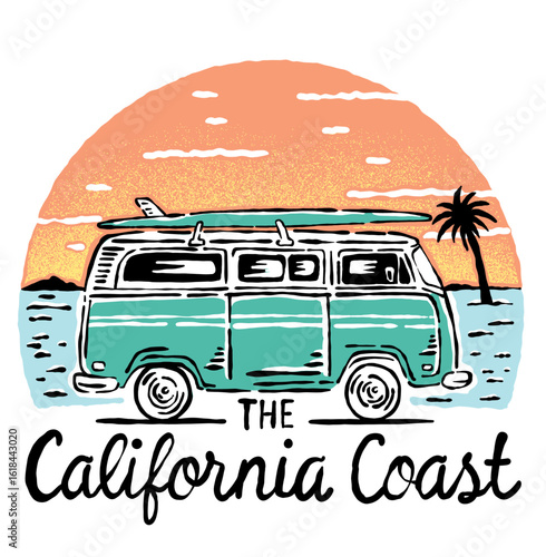 Life is good at the beach. california beach design. Paradise life abstract artwork. Palm tree art . Summer good vibes vector graphic design for apparel, stickers, posters, background and others