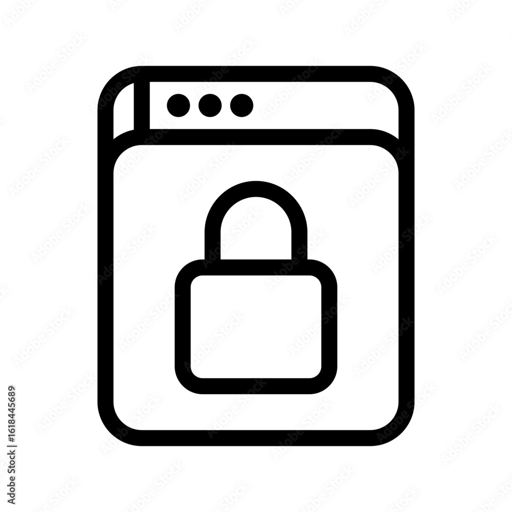 Web Security Icon Vector From Business Management Line Set Web Security Icon Vector From Business Management Line Set