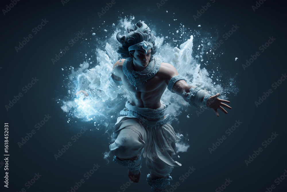 Fototapeta premium Modern 3d game background illustration