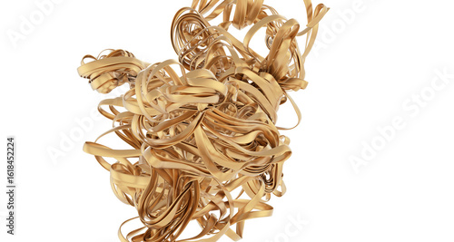 Gold metallic surface foil ...