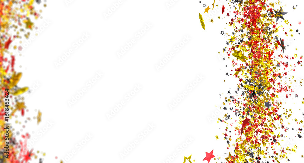 Obraz premium Beautiful background image with golden, red, and gray stars. Perfect for celebrations.