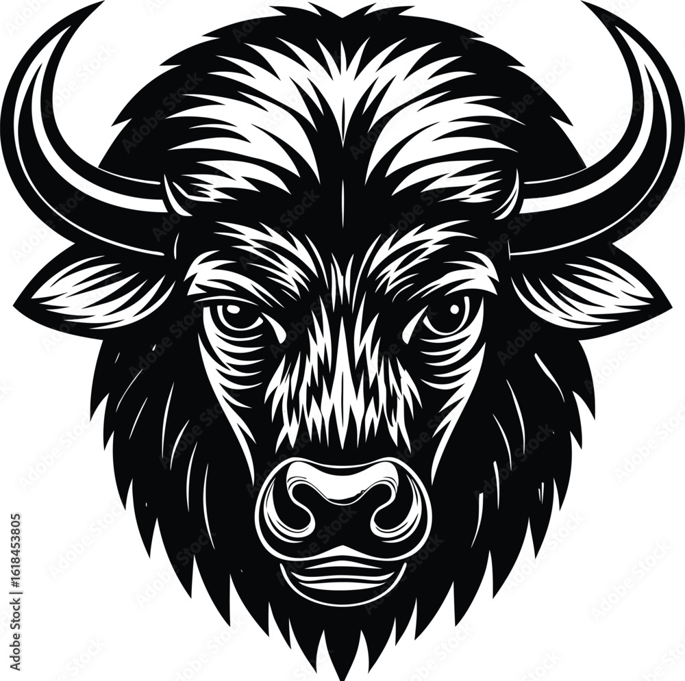 Fototapeta premium vector illustration of a bull