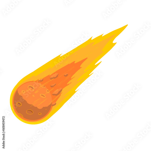 Flaming Meteor or Comet