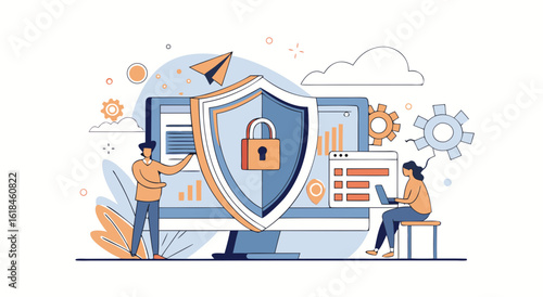 Digital security protection for modern business operations and data privacy assurance