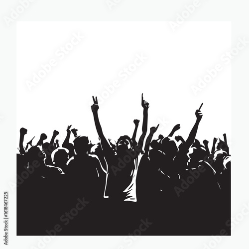 crowd of riot supporters