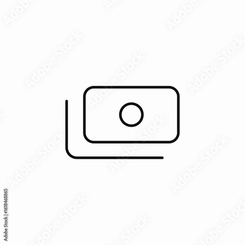 stack of money icon sign vector