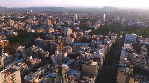 Wallpaper Mural Aerial view of the city of Mendoza, Argentina, on a sunny day. Torontodigital.ca