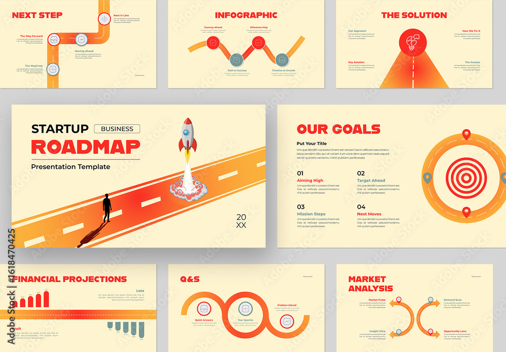 Startup Business Growth & Financial Roadmap Success Presentation ...