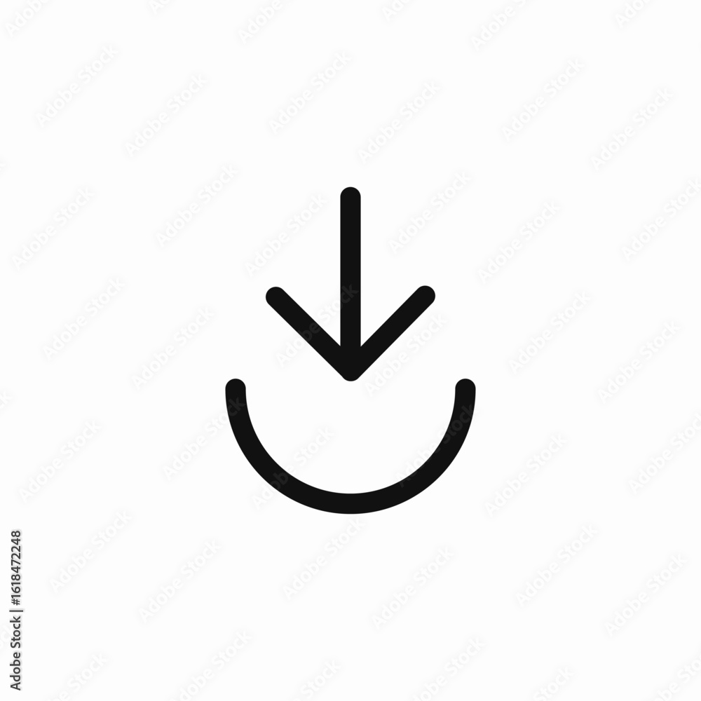 circular download arrow icon sign vector circular download arrow icon sign vector