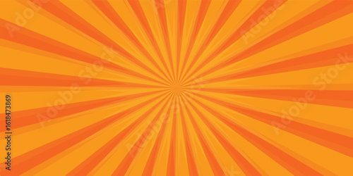 Wallpaper Mural orange sunburst background Torontodigital.ca
