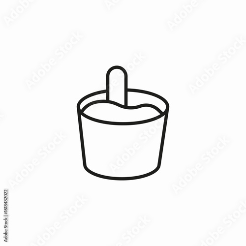 ice cream dessert icon sign vector