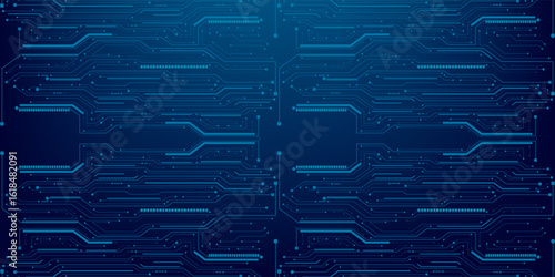 Artificial Intelligence with circuit electric line style. Digital futuristic machine learning design. AI sign for graphic design, logo, website, social media, mobile