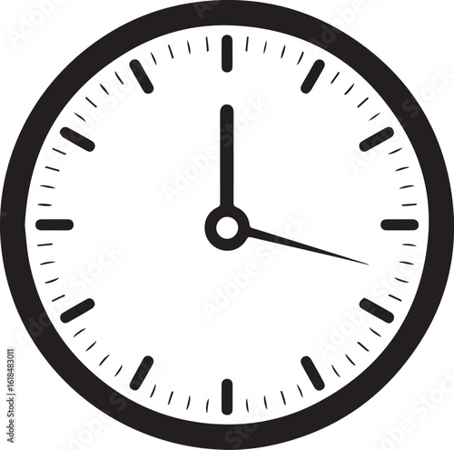 Minimalist Wall Clock Icon