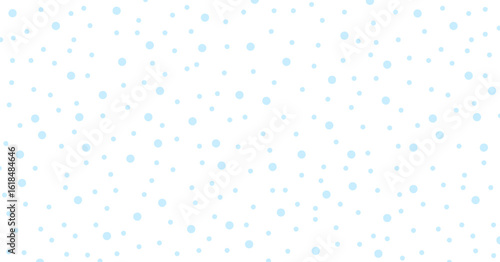 かわいい手描きの水色の水玉のテクスチャ - 大小のランダムなドットの背景やバナー - 1.91:1