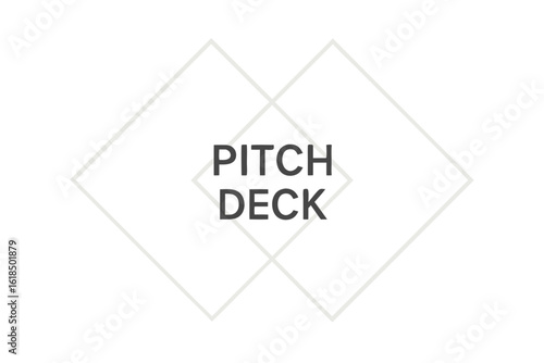 Pitch Deck: Abstract Design with Minimalist Flair: A simple yet captivating Pitch Deck concept, showcasing modern design elements.