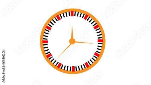 wall clock 3d icon animation timekeeping social media countdown time management icon 