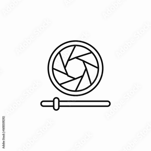 camera shutter settings icon sign vector